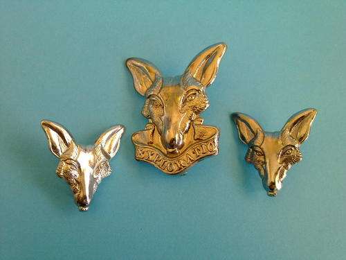 SA ARMY INTELLIGENCE CORPS BERET & COLLAR BADGES (SET)